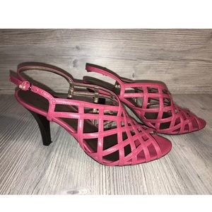 Pink Worthington Cut Out Heels, Size 8M, NEW